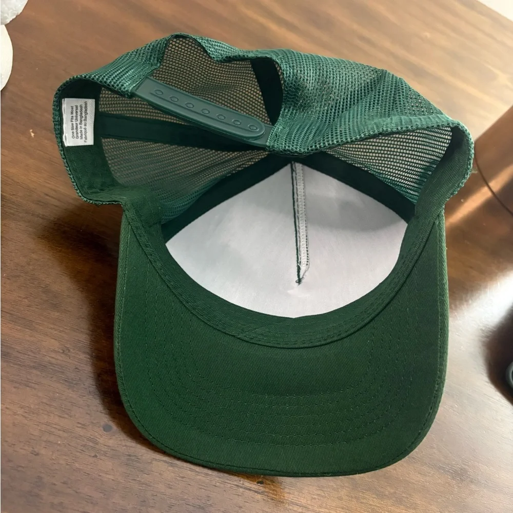 Bass Pro Shops Dark Green Cap with Yellow Logo NWOT Trucker Mens Hat